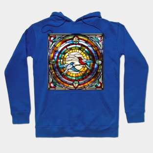 Bird Pair Stained Glass Hoodie